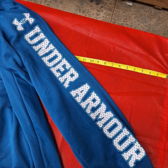 Under Armour Blue Track Pants with Elastic Cuffs - Picture 12 of 15